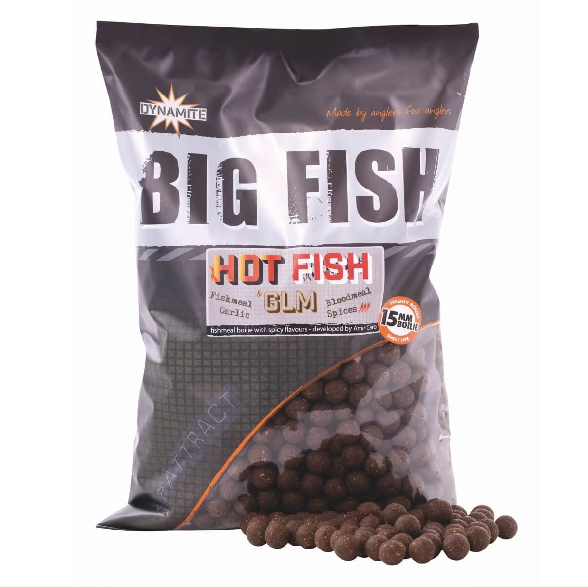 Boilies Dynamite Baits Hot Fish GLM 20 mm - Tienda Carpfishing