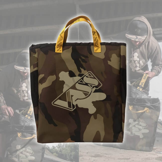 Bolso para botas y vadeador Vass Camo - Tienda Carpfishing