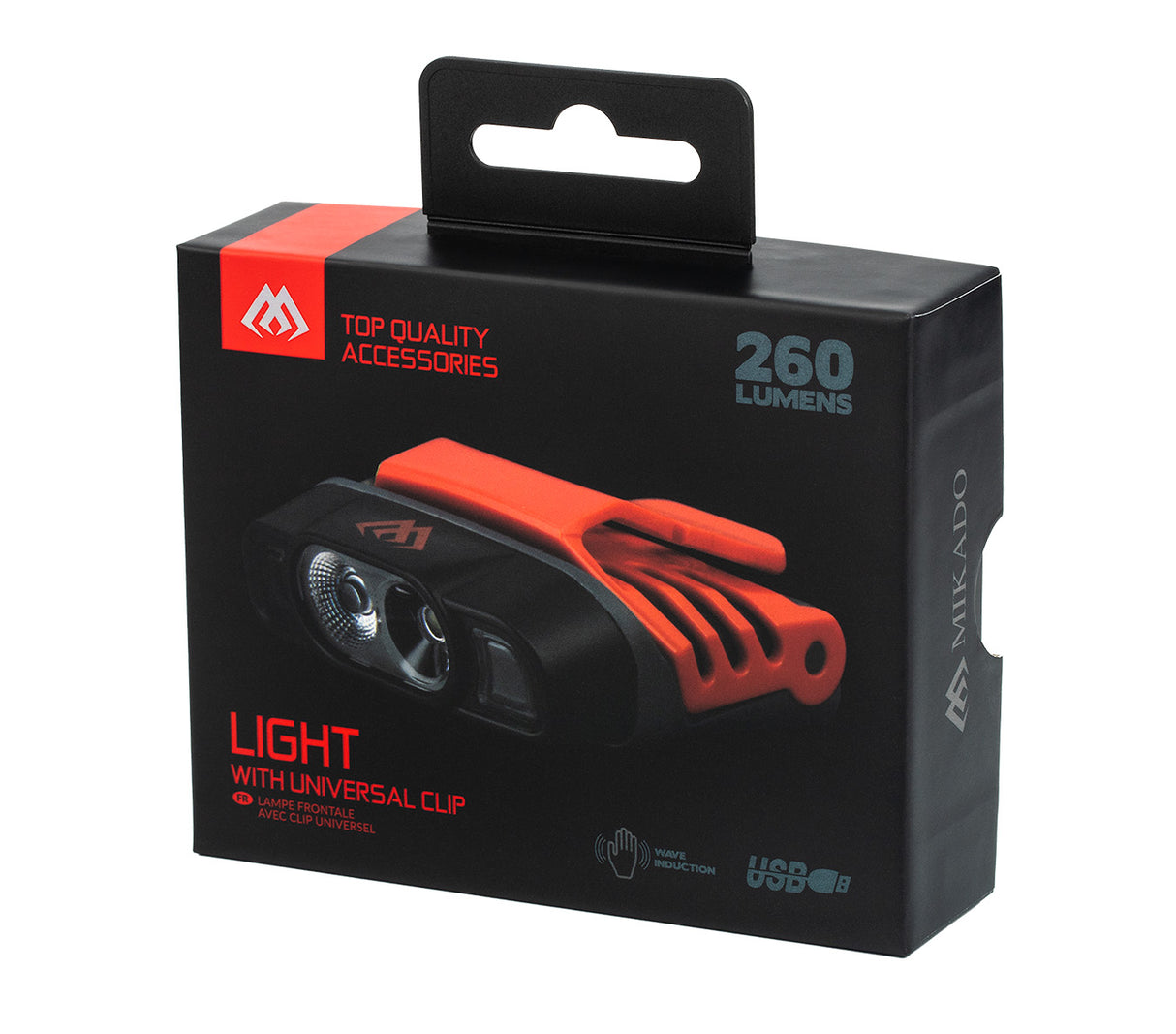 Hoofdlamp Mikado met universele clip