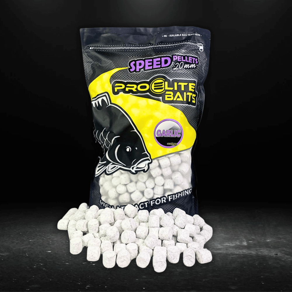 Speed Pellets Pro Elite Baits Garlic 20 mm 4,5 Kg - Tienda Carpfishing