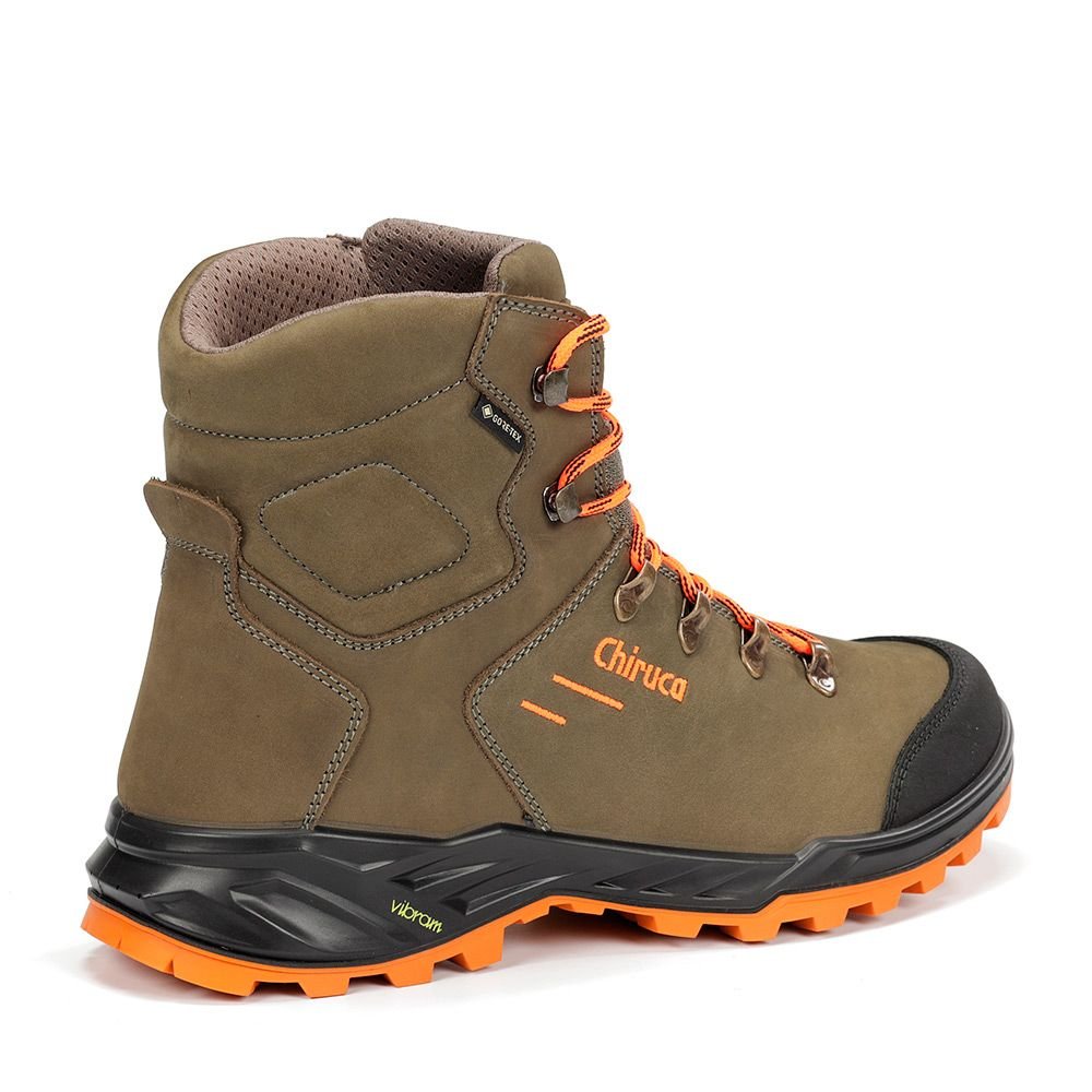 Botas Chiruca Game Force Hi Vis 38 Gore - Tex Verde y Naranja - Tienda Carpfishing