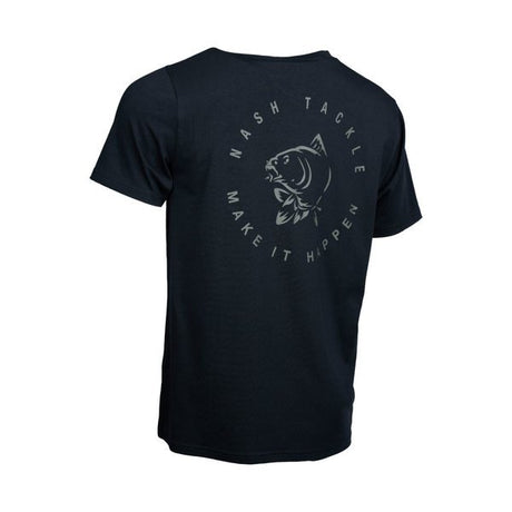 Camiseta Nash Make It Happen Carp Logo Negra - Tienda Carpfishing
