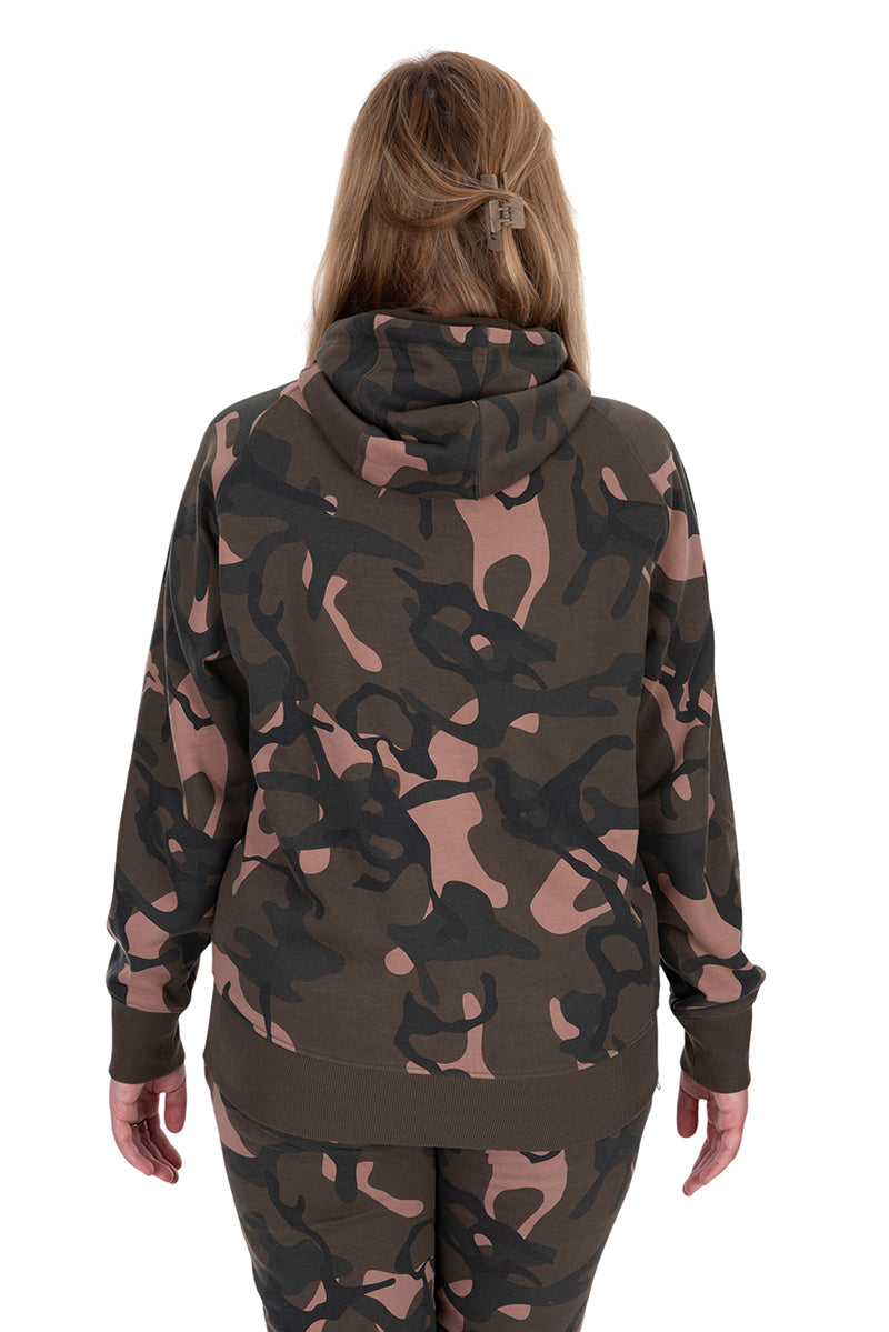 Sudadera Camo para mujer con cremallera