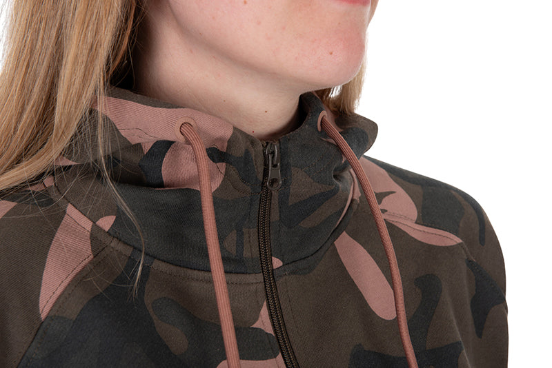 Sudadera Camo para mujer con cremallera