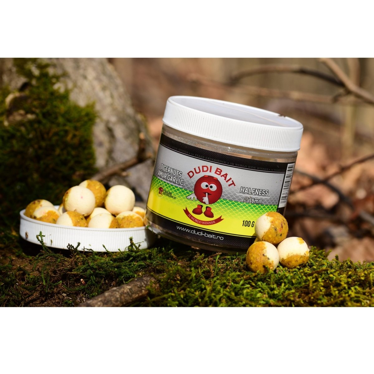 Halfness Dudi Bait Tigernuts Garlic 14 mm - Tienda Carpfishing