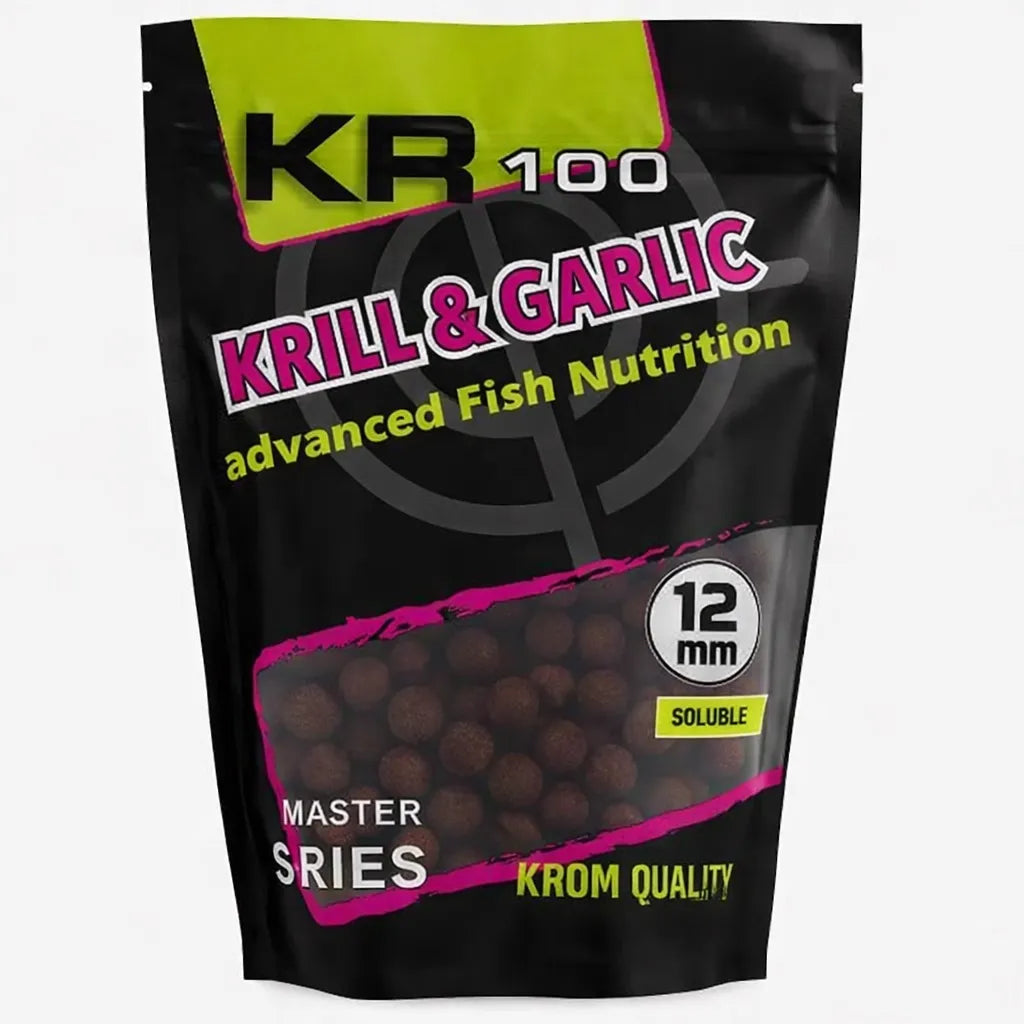 Boilies Oplosbaar Krom Quality KR100 Krill & Garlic 12 mm 800G