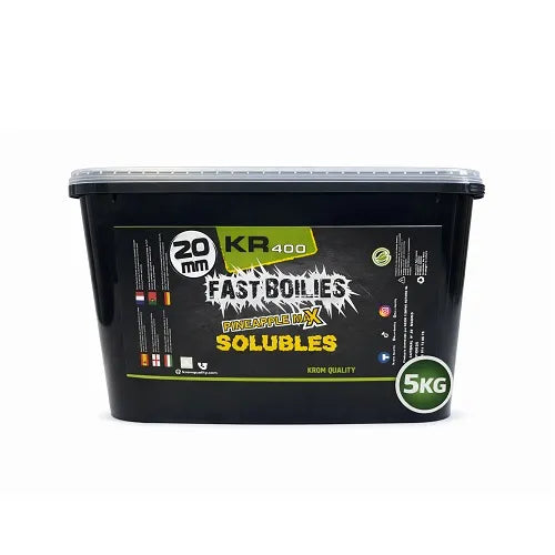 Boilies Oplosbaar Krom Quality KR400 Pineapple Max 20 mm 5 kg