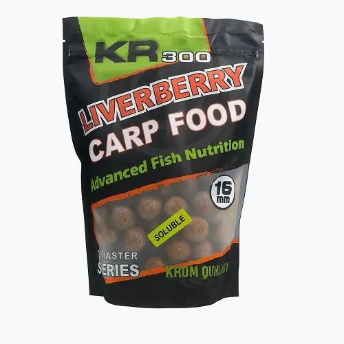 Boilies Oplosbaar Krom Quality KR300 LiverBerry 16 mm 800G