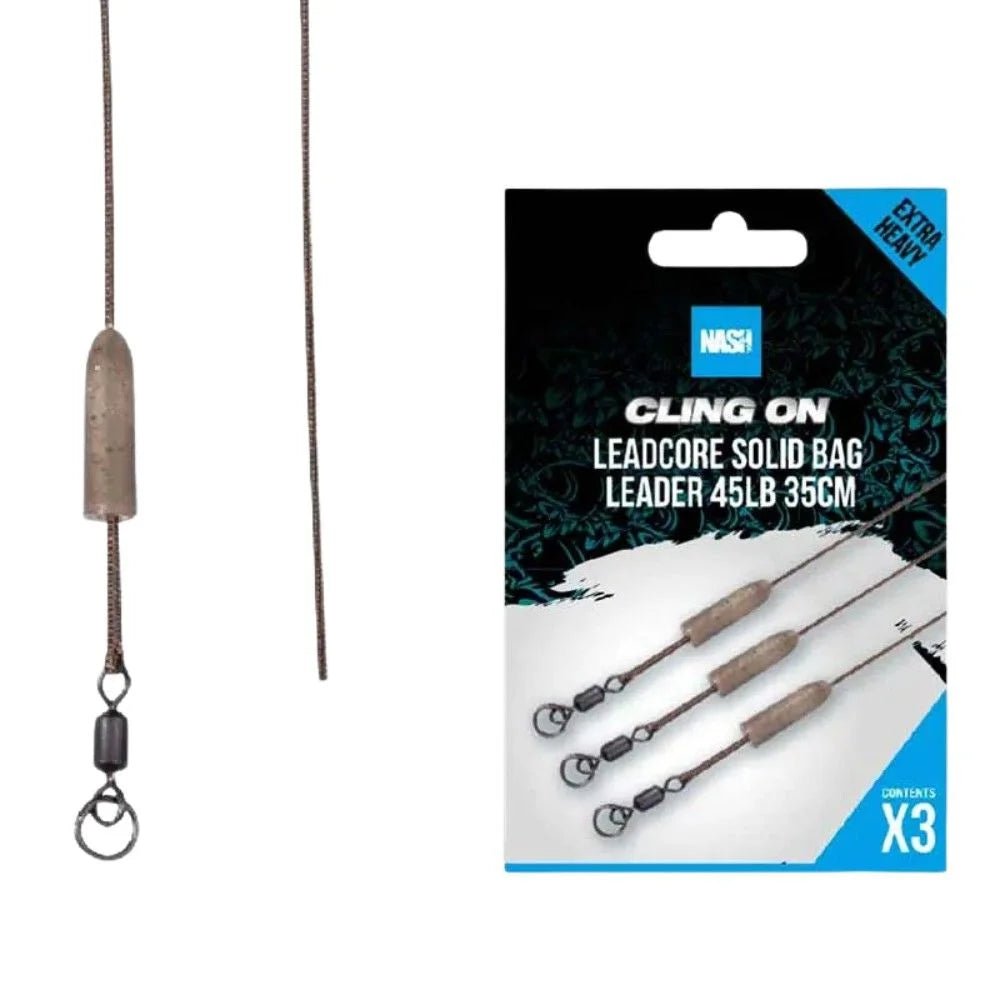 Leadcore Solid Bag Leader Cling On Nash 45 lb - Tienda Carpfishing