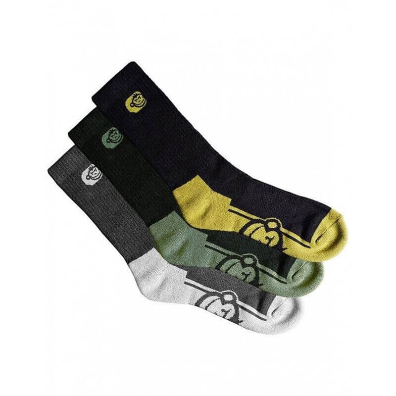 Pack 3 Calcetines Ridge Monkey Apearel Crew Talla 43 - 46 - Tienda Carpfishing