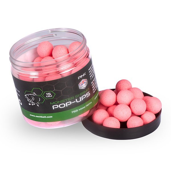 Pop Ups Nash Monster Shrimp 20 mm Rosa - Tienda Carpfishing