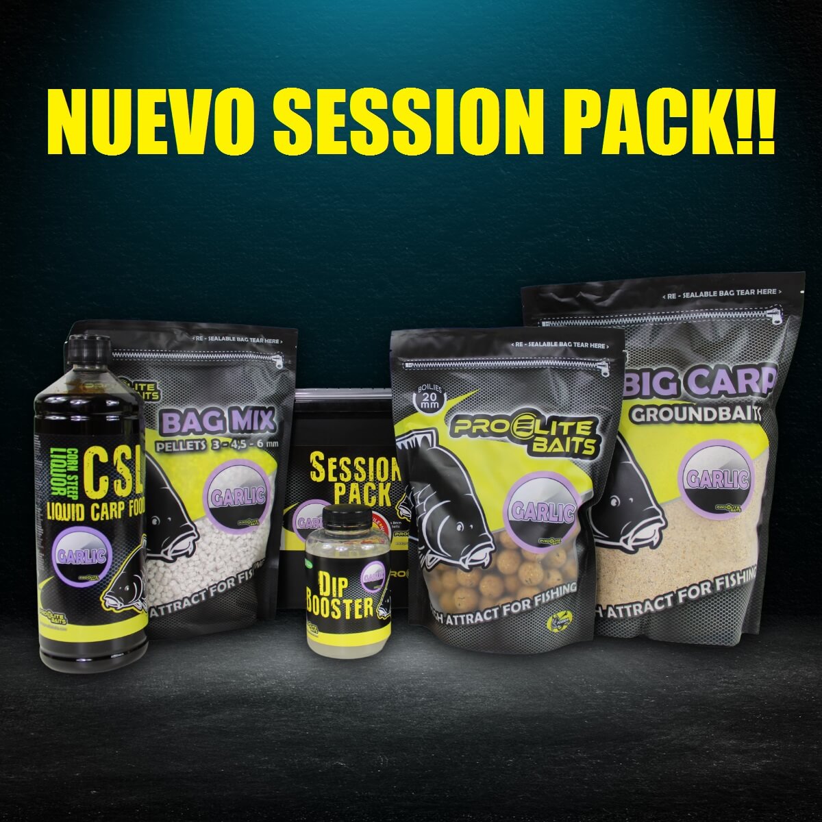 Session Pack Pro Elite Baits Garlic - Tienda Carpfishing