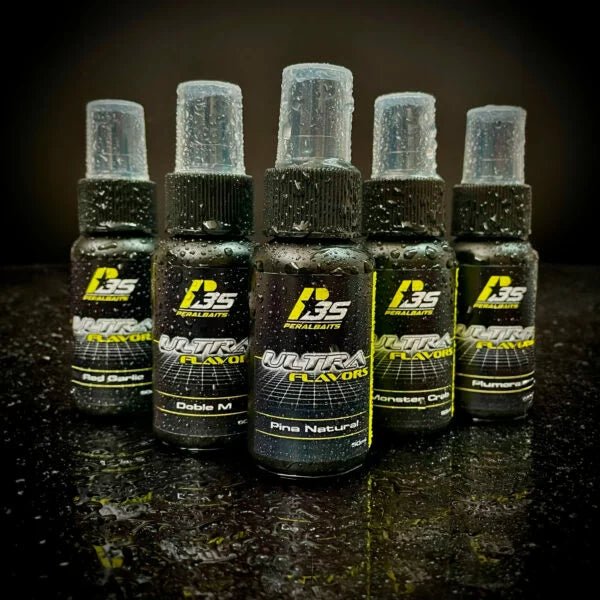 Spray Peralbaits Ultra Flavor Banana Piña - Tienda Carpfishing