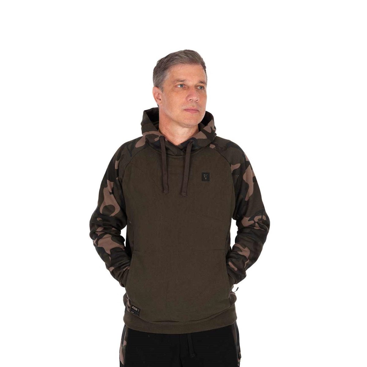 Sudadera Fox 310 Caqui Camo con capucha - Tienda Carpfishing