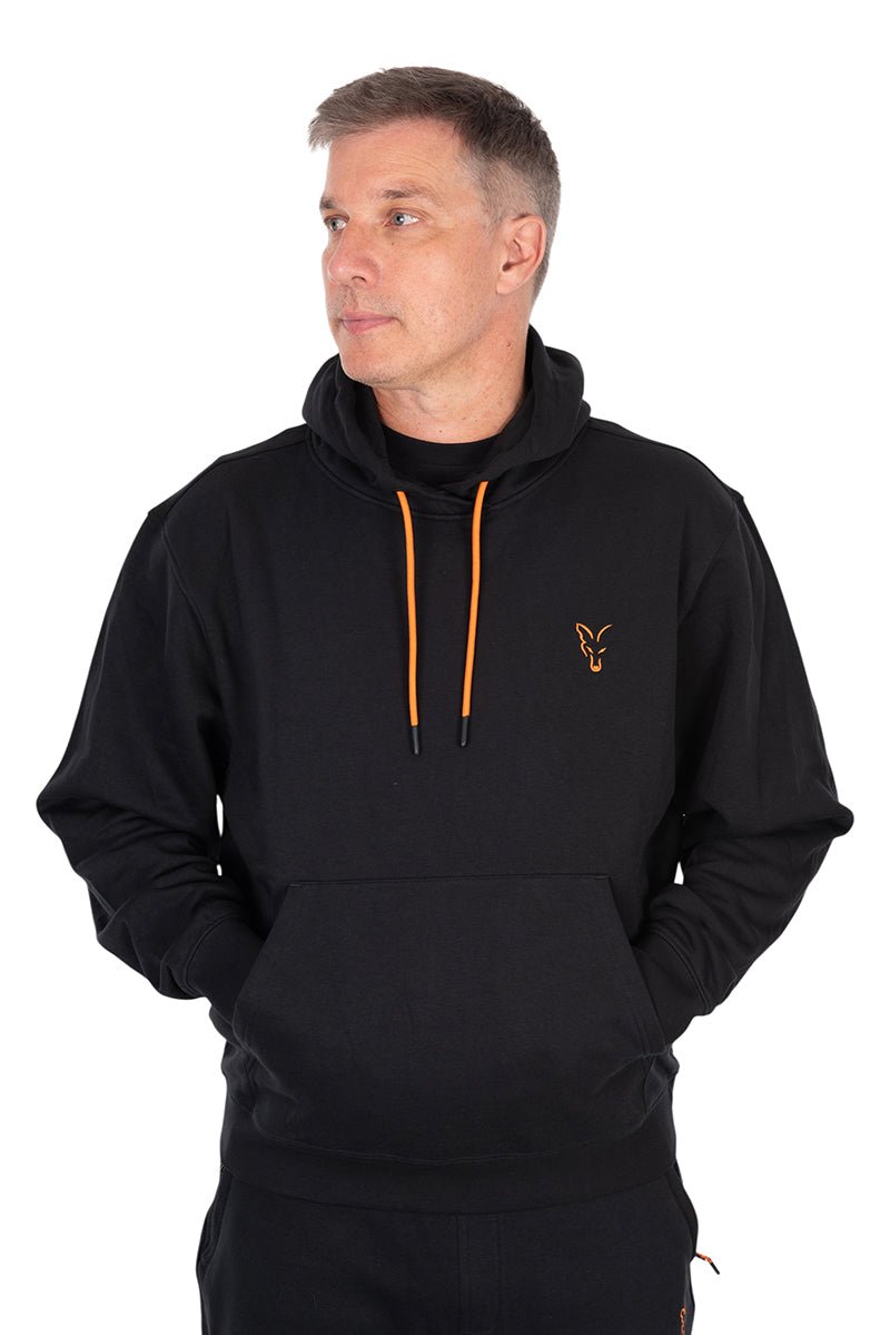 Sudadera Fox Classic Negra & Naranja - Tienda Carpfishing