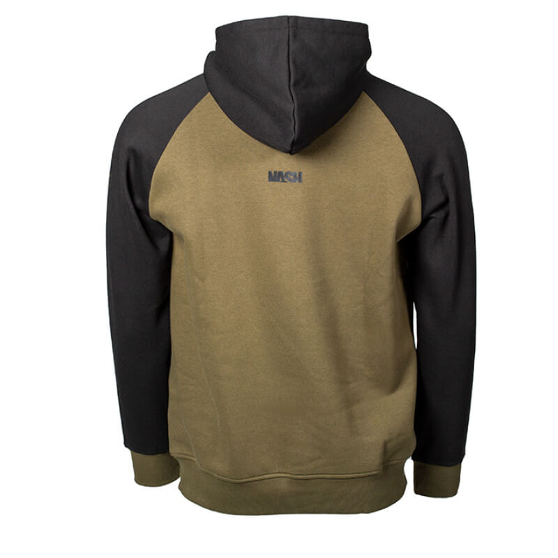 Sudadera Nash Raglan Verde/Negro - Tienda Carpfishing