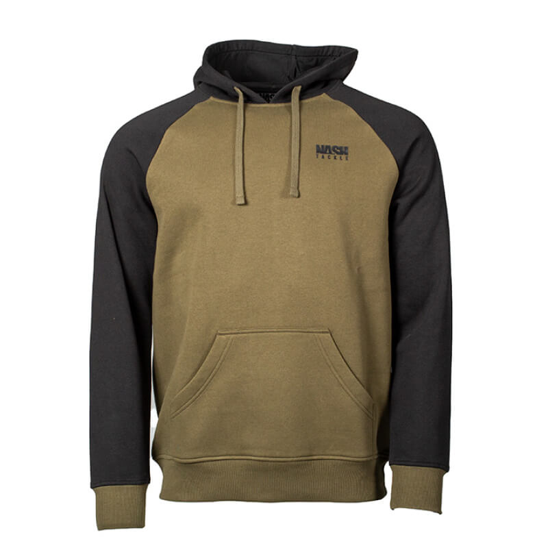 Sudadera Nash Raglan Verde/Negro - Tienda Carpfishing