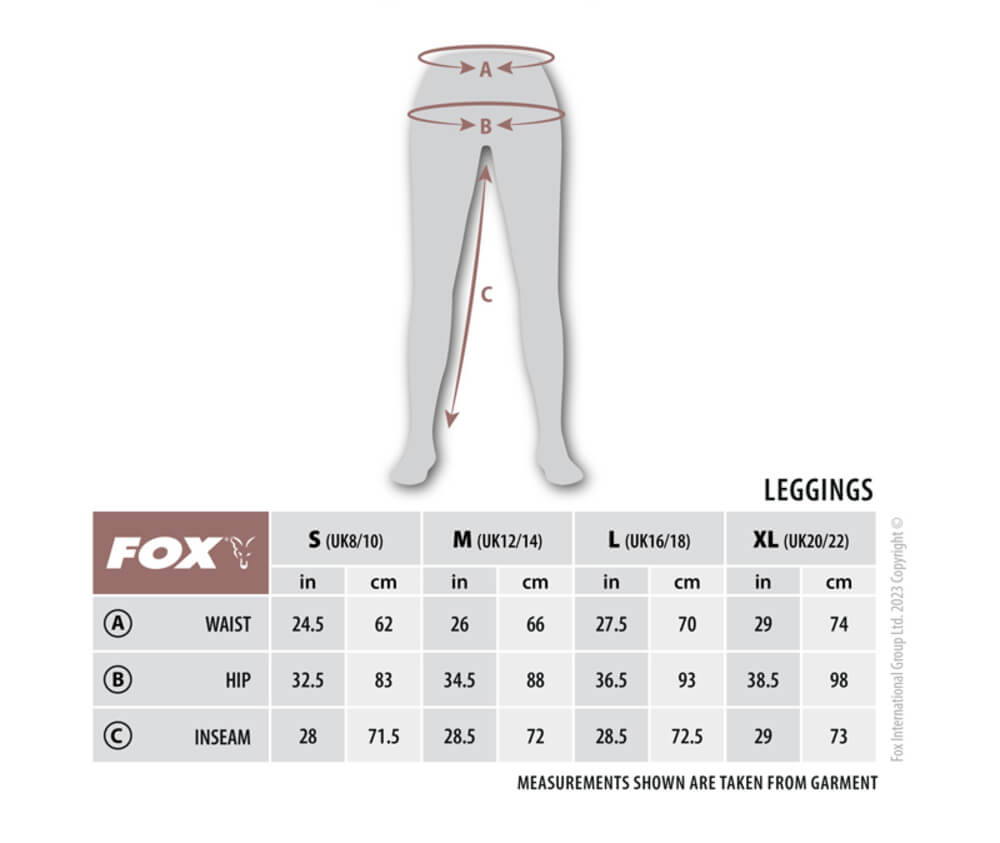 Leggins Mujer Fox WC Verdes - Tienda Carpfishing