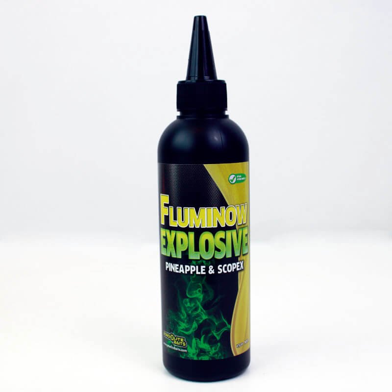 Líquido Fluminow Explosive Pro Elite Baits Piña Scopex 150 ml - Tienda Carpfishing