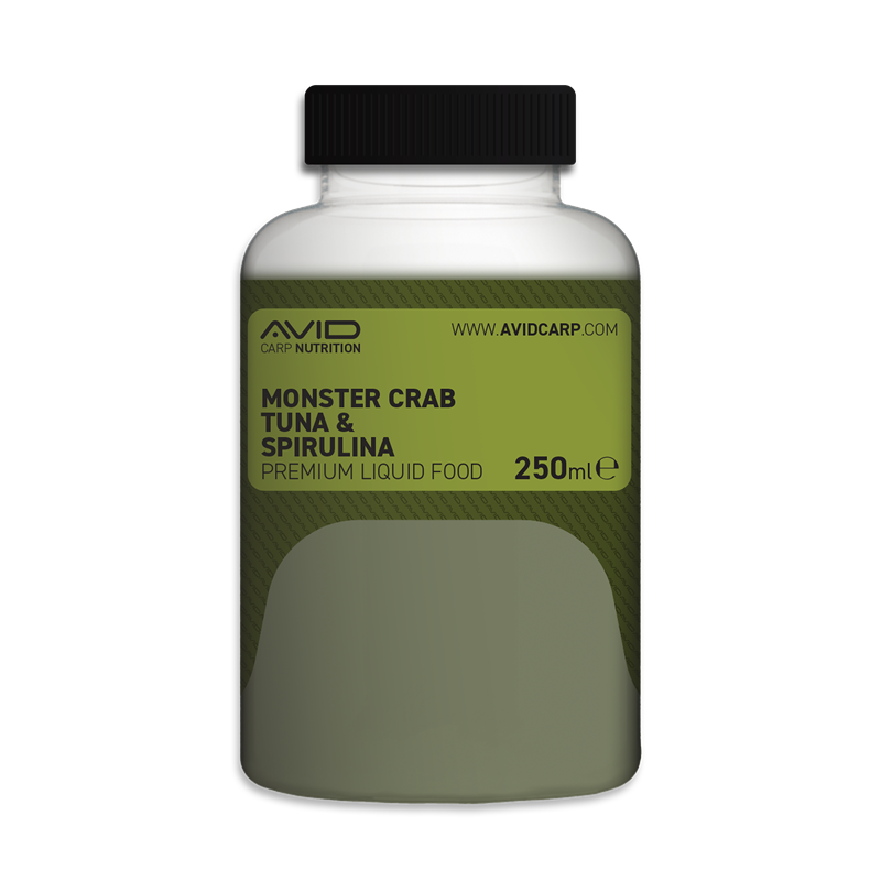 Vloeibaar additief Avid Carp Premium Monster Crab-Tonijn & Spirulina