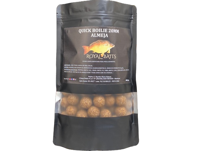 Boilies Royal Baits Mossel 20mm 800g