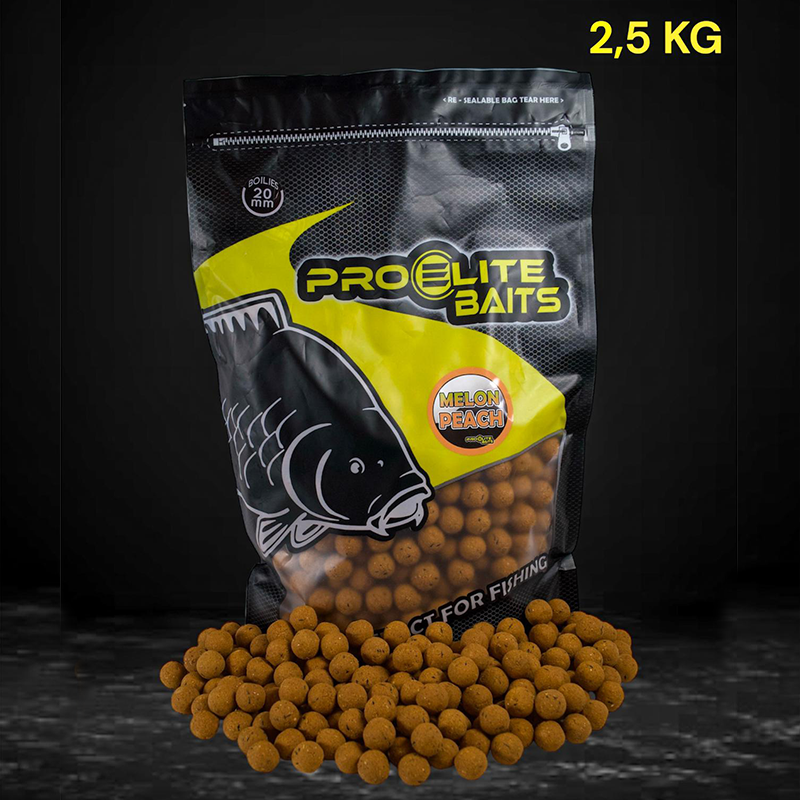 Boilies Pro Elite Baits Meloen & Peach 20 mm 2,5 kg