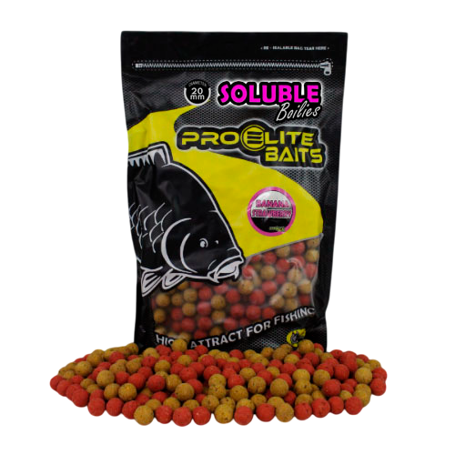 Boilies Oplosmiddelen Pro Elite Baits Banaan Strawberry 20 mm 3,5 kg