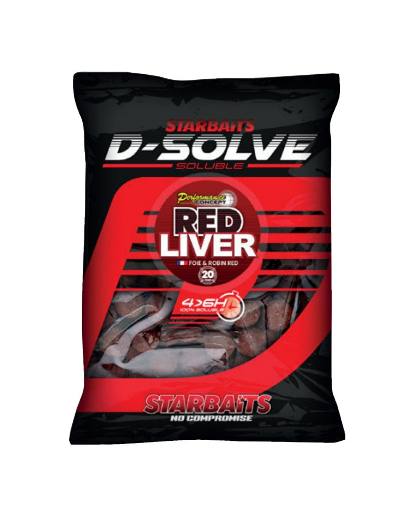 Boilies Starbaits Oplosmiddelen Red Liver 20 mm 2,5 kg