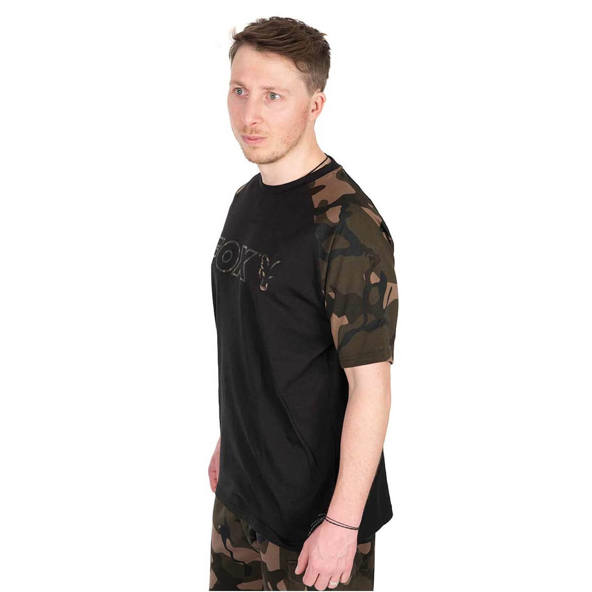 T-shirt Fox Outline T Zwart/Camo