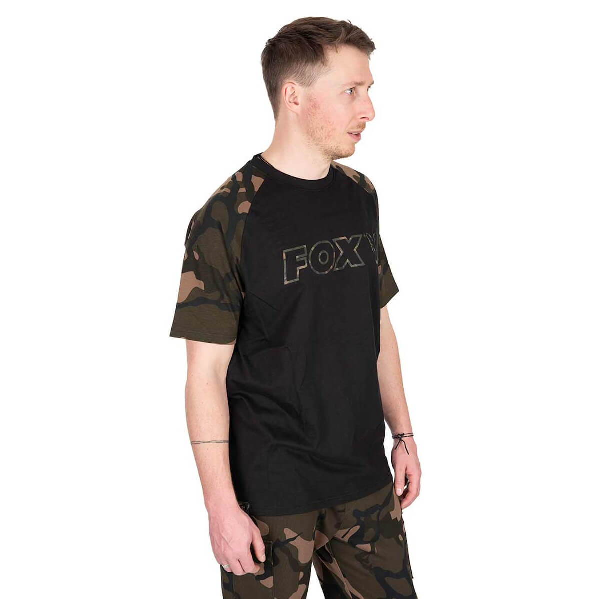 T-shirt Fox Outline T Zwart/Camo