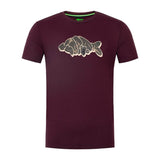 T-shirt Korda Outline Bordeaux