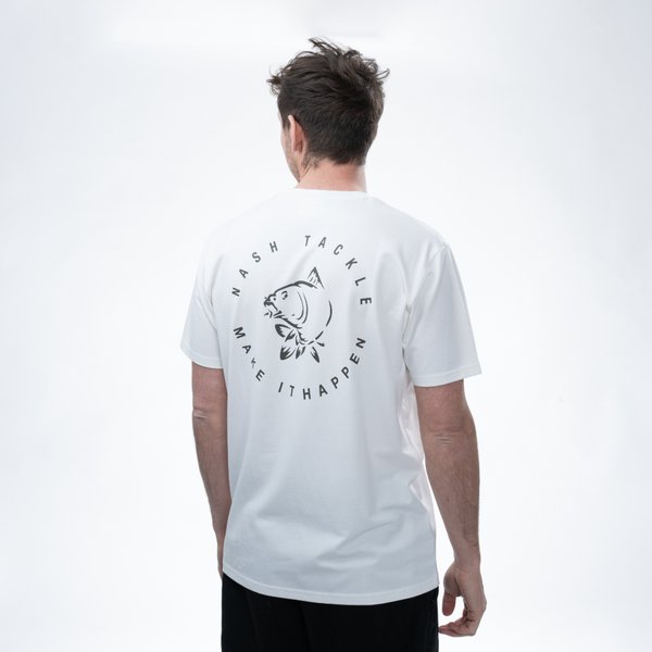 T-shirt Nash Make It Happen Carp Logo Wit