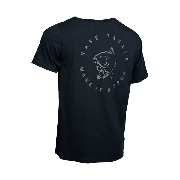 T-shirt Nash Make It Happen Carp Logo Zwart