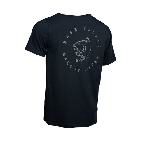 T-shirt Nash Make It Happen Carp Logo Zwart
