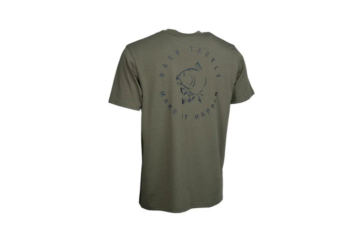 T-shirt Nash Make It Happen Carp Logo T Groen