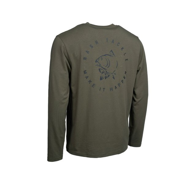 T-shirt Nash Make It Happen Groen lange mouw