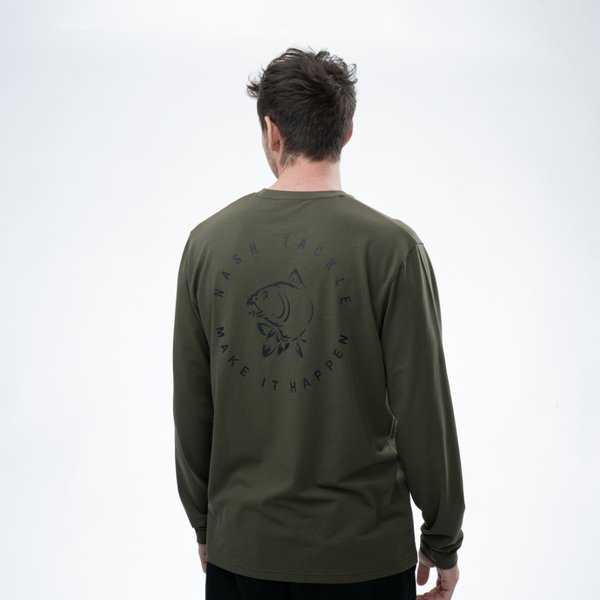 T-shirt Nash Make It Happen Groen lange mouw