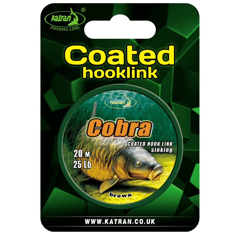 Vlechtwerk Katran Coated Hooklink Cobra 25 lb 20 m