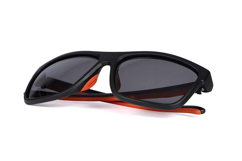 Gepolariseerde zonnebril Fox Collectie Zwart en Oranje