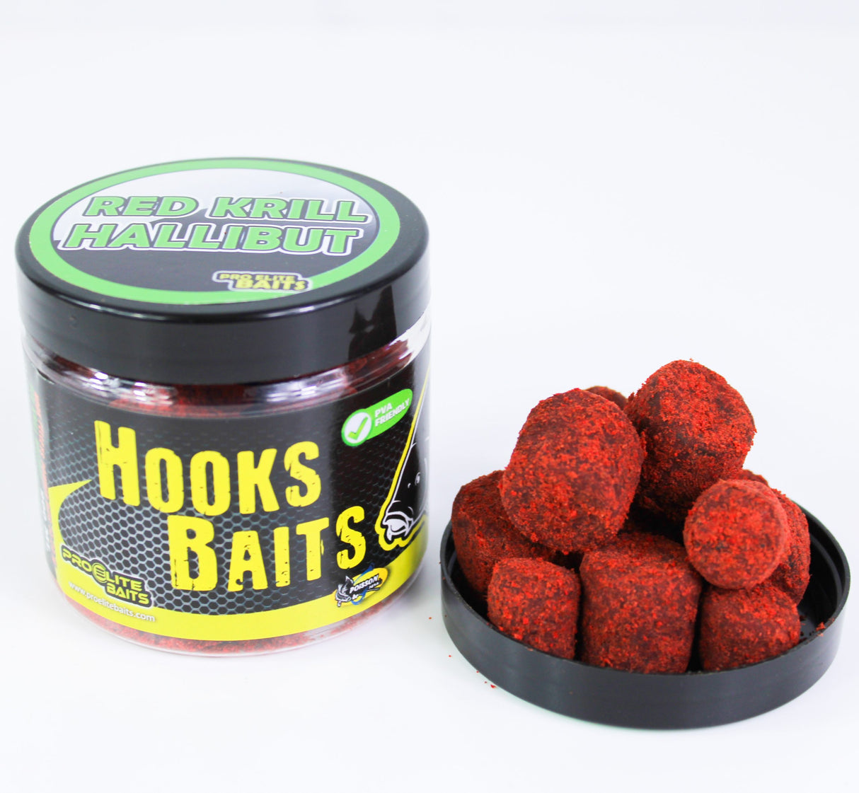 Haakkorrels poeder Pro Elite Baits Rood krill Heilbot 14-20 mm