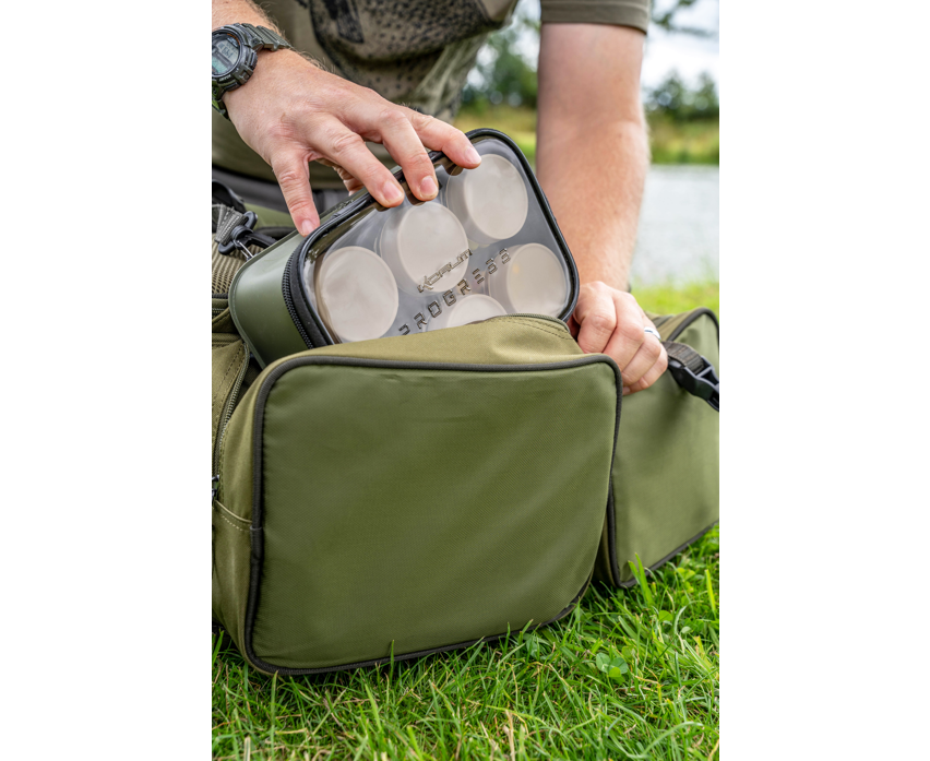 Carryalls van 6 lokaaspotten Korum Eva