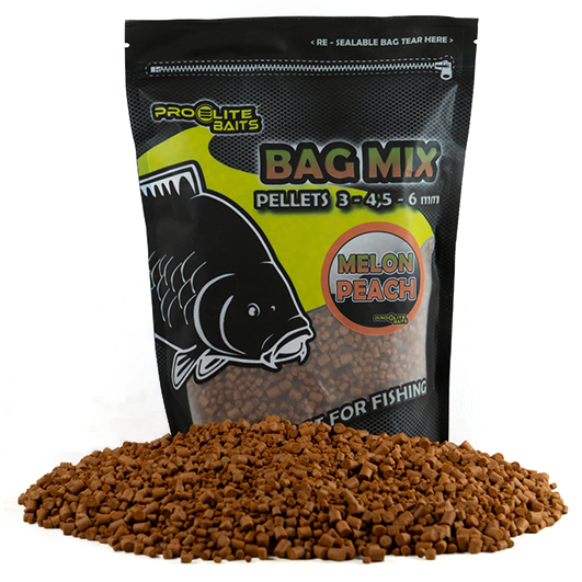 Micro Pellets Pro Elite Baits Meloen & Peach 3,4, 6 mm