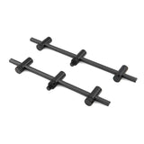 Pak 2 Buzz bars verstelbaar Fox Black Label Carbon 3 schachten 22 - 25 cm