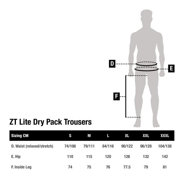 Waterdichte broek Nash ZT Lite Dry rugzak