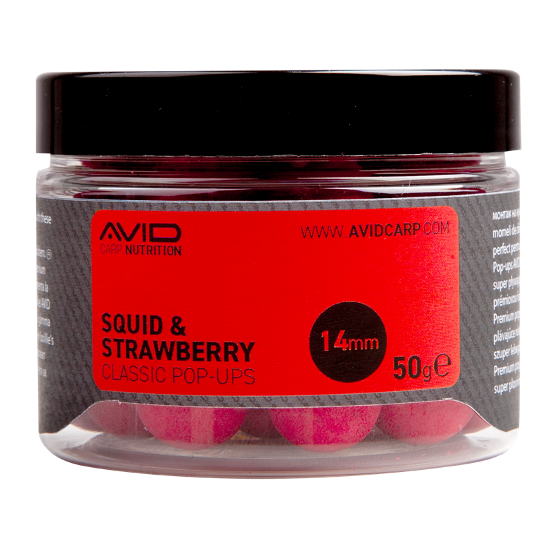 Pop ups Avid Carp Squid & Strawberry 14 mm