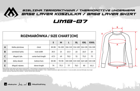 Thermisch T-Shirt Mikado Base Layer Shirt Zwart