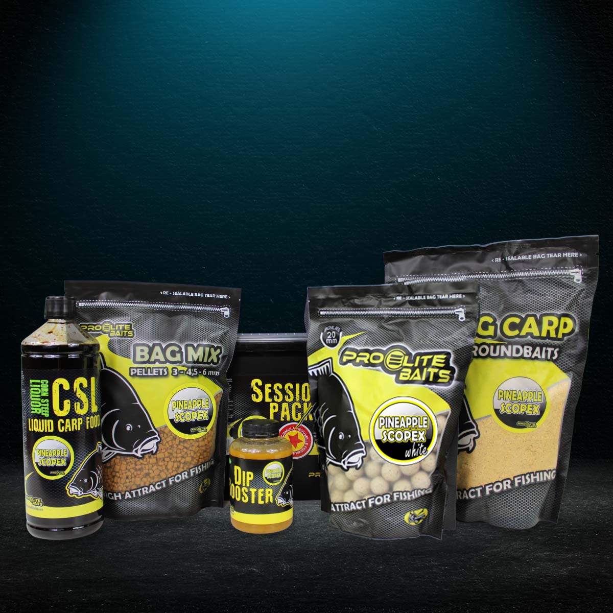 Session Pack Pro Elite Baits Ananas Scopex Wit