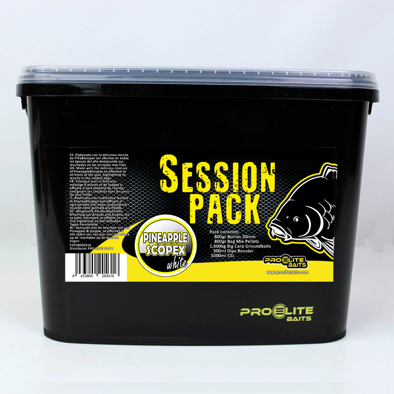 Session Pack Pro Elite Baits Ananas Scopex Wit