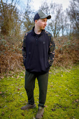 Sudadera Fox LW Negro y Camo con cremallera - Tienda Carpfishing
