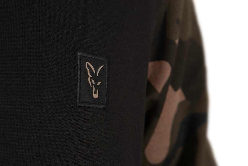 Sudadera Fox LW Negro y Camo con cremallera - Tienda Carpfishing